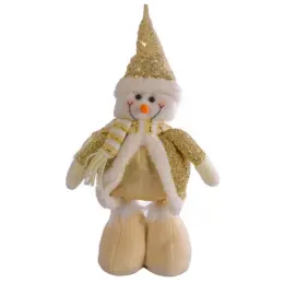 Christmas Extending Snowman Sitting Front